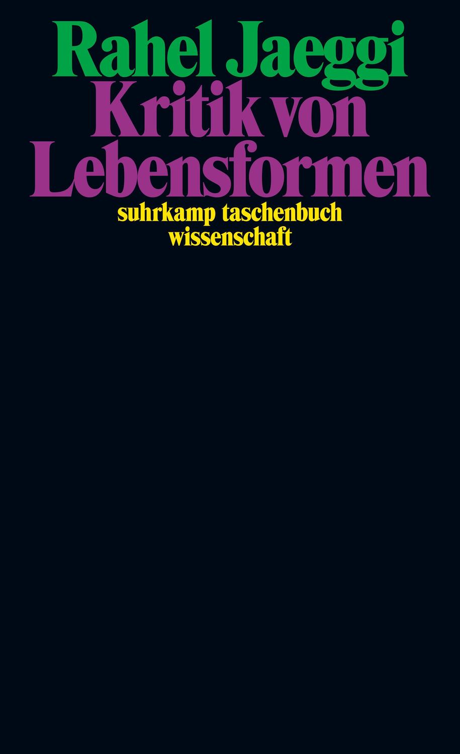 Cover: 9783518300244 | Kritik von Lebensformen | 50 Jahre stw - Limitierte Jubiläumsausgabe