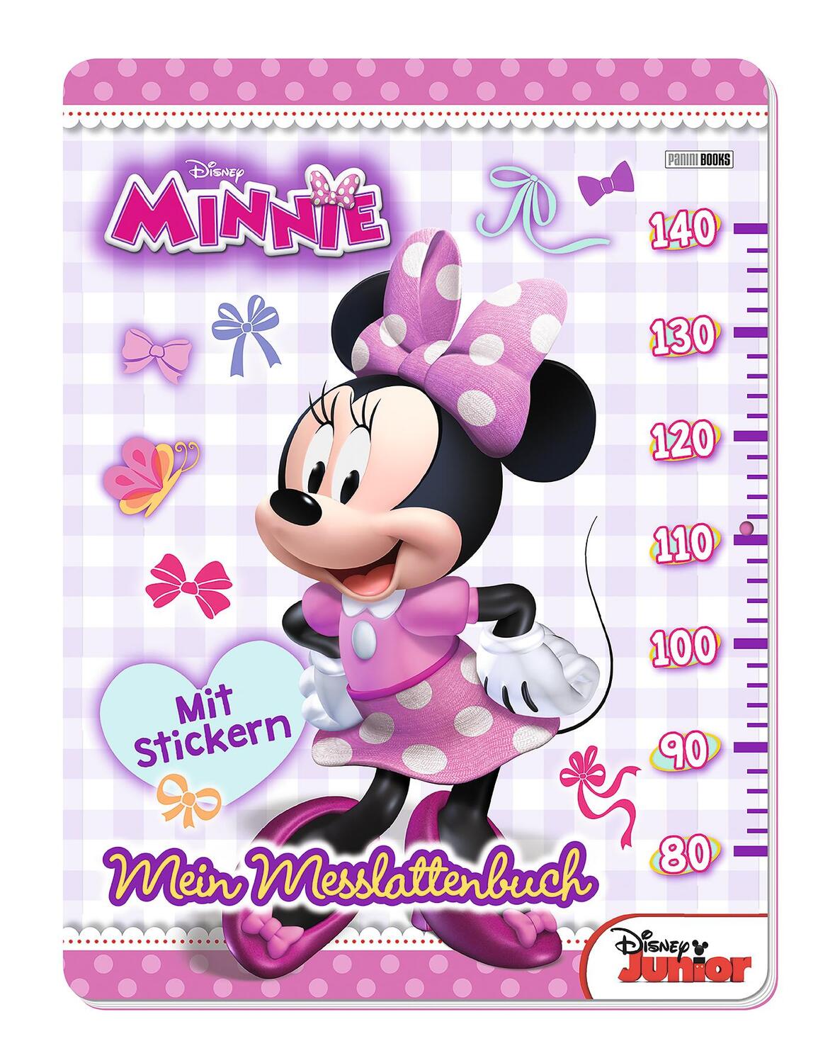 Cover: 9783833236105 | Disney Minnie: Mein Messlattenbuch | mit Ausmalbildern und Stickern