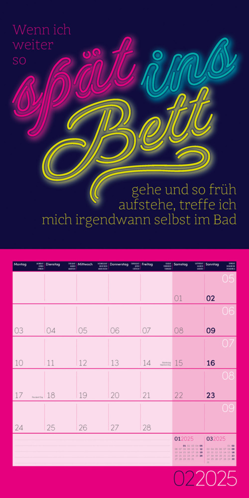 Bild: 9783838445342 | Einspruch Kalender 2025 - 30x30 | Ackermann Kunstverlag | Kalender