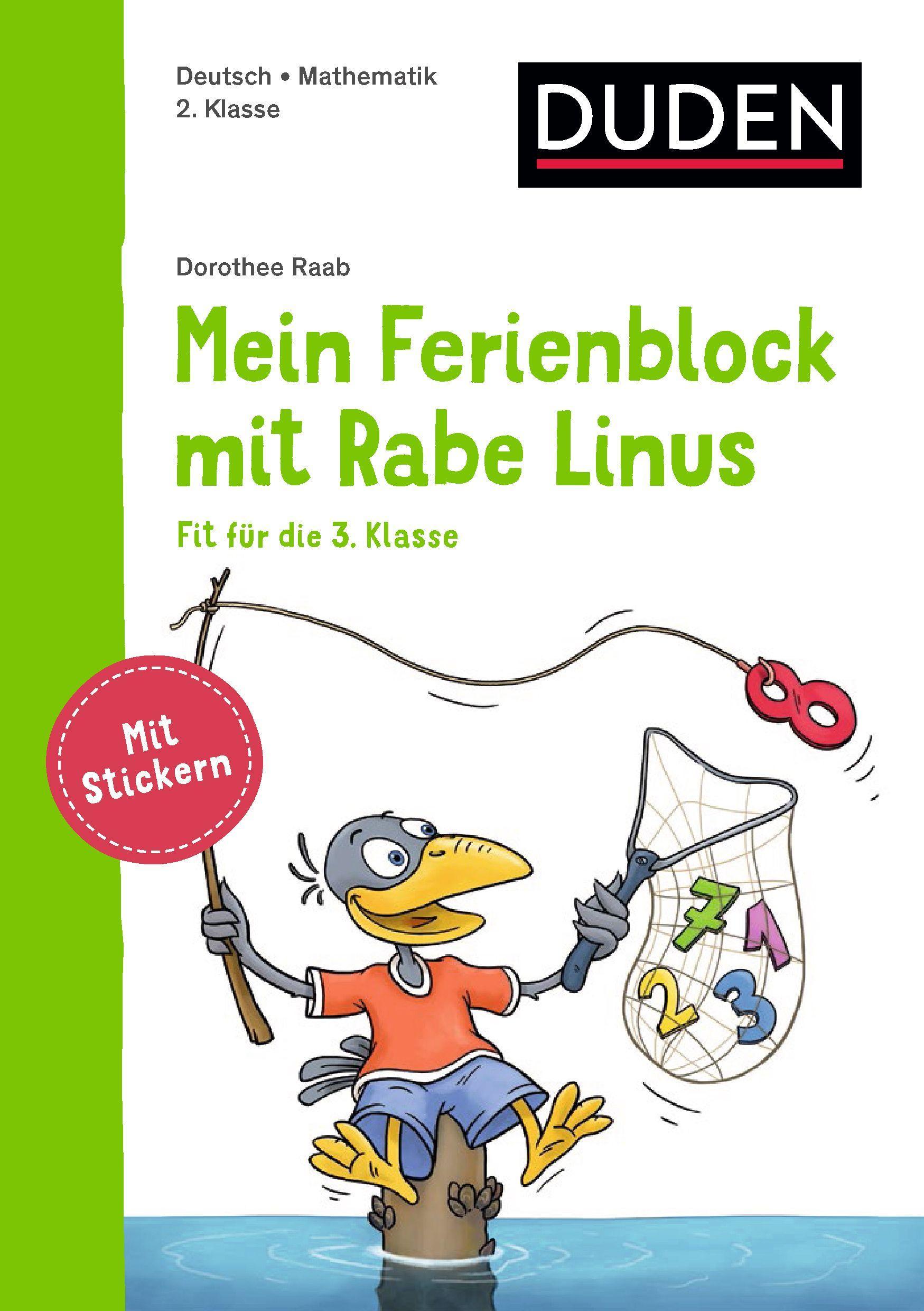 Cover: 9783411872299 | Mein Ferienblock mit Rabe Linus - Fit für die 3. Klasse | Raab | Buch