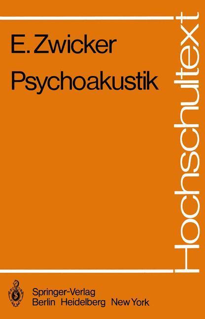 Cover: 9783540114017 | Psychoakustik | E. Zwicker | Taschenbuch | Springer