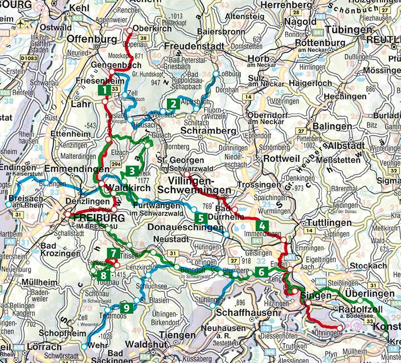 Bild: 9783763344345 | Schwarzwald Süd/Mitte | 9 Touren. 46 Etappen. GPS-Tracks. | Kuhnle
