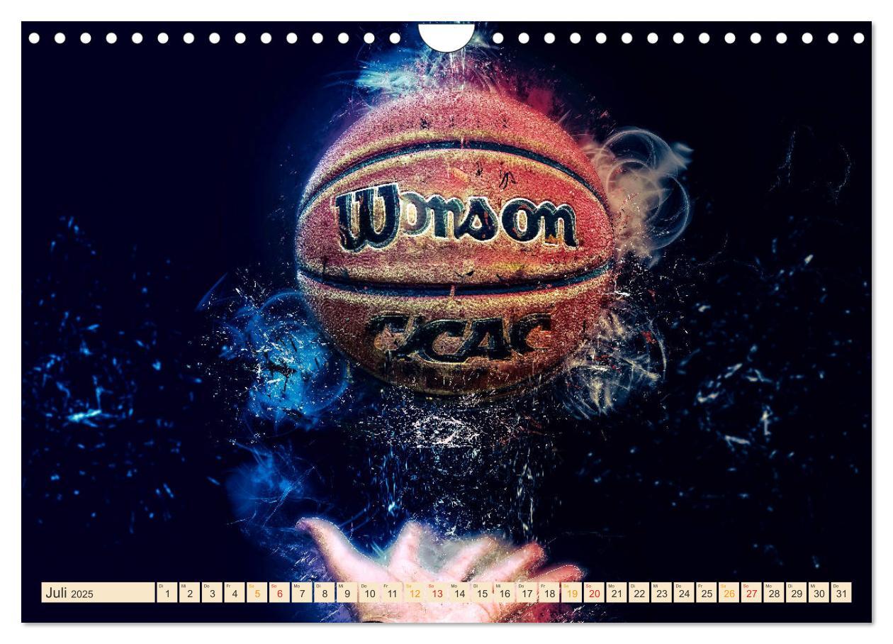 Bild: 9783435325498 | Basketball extrem (Wandkalender 2025 DIN A4 quer), CALVENDO...