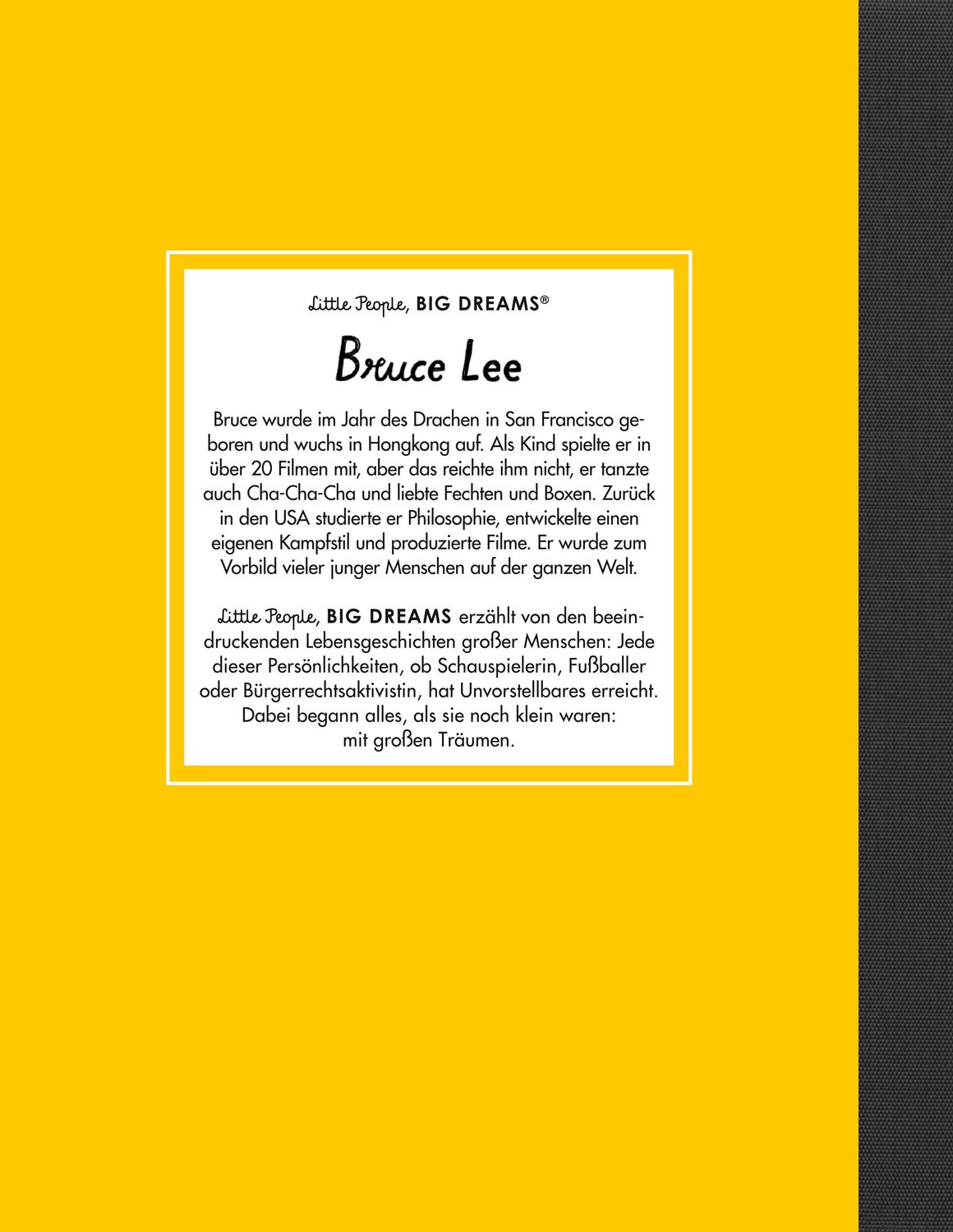Rückseite: 9783458179122 | Bruce Lee | María Isabel Sánchez Vegara | Buch | 32 S. | Deutsch