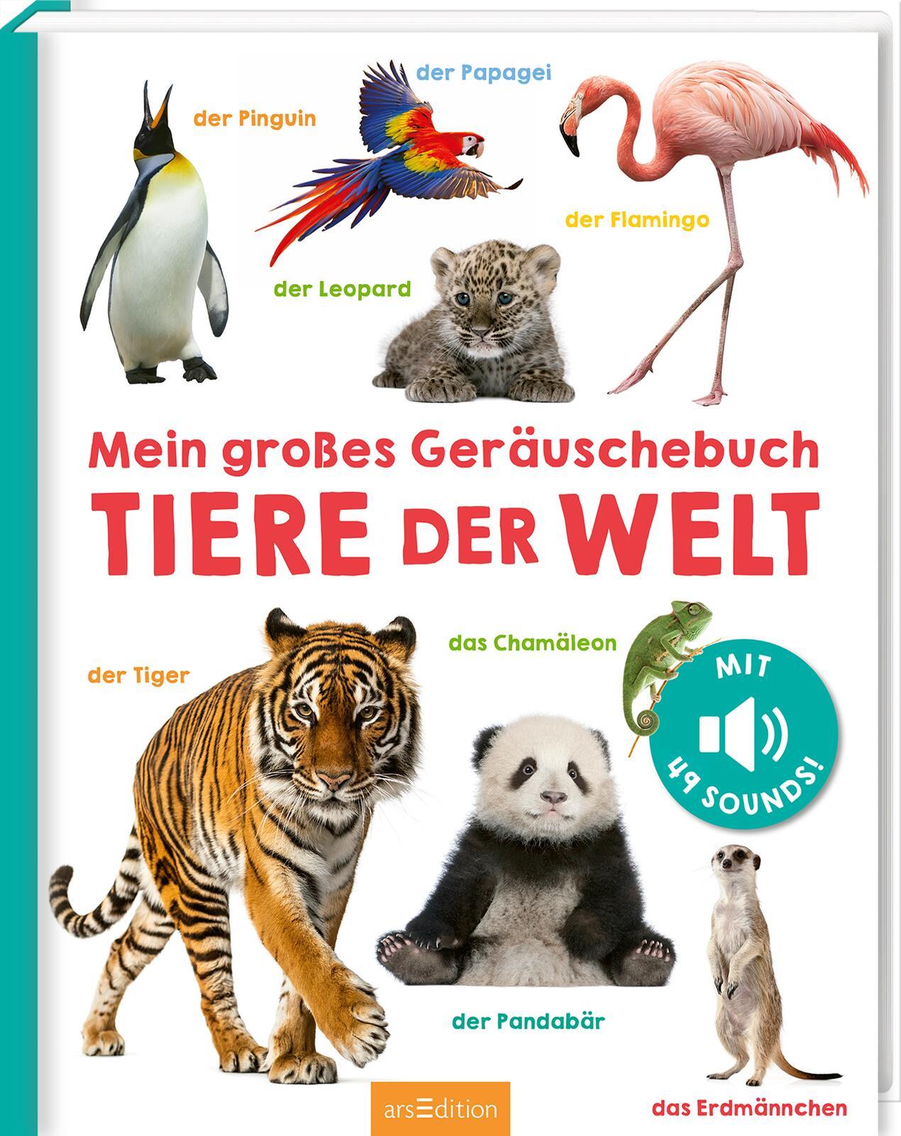 Cover: 9783845865089 | Mein großes Geräuschebuch - Tiere der Welt | Mit 49 Sounds | Buch