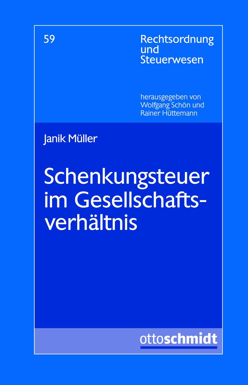 Cover: 9783504642587 | Schenkungsteuer im Gesellschaftsverhältnis | Janik Müller | Buch