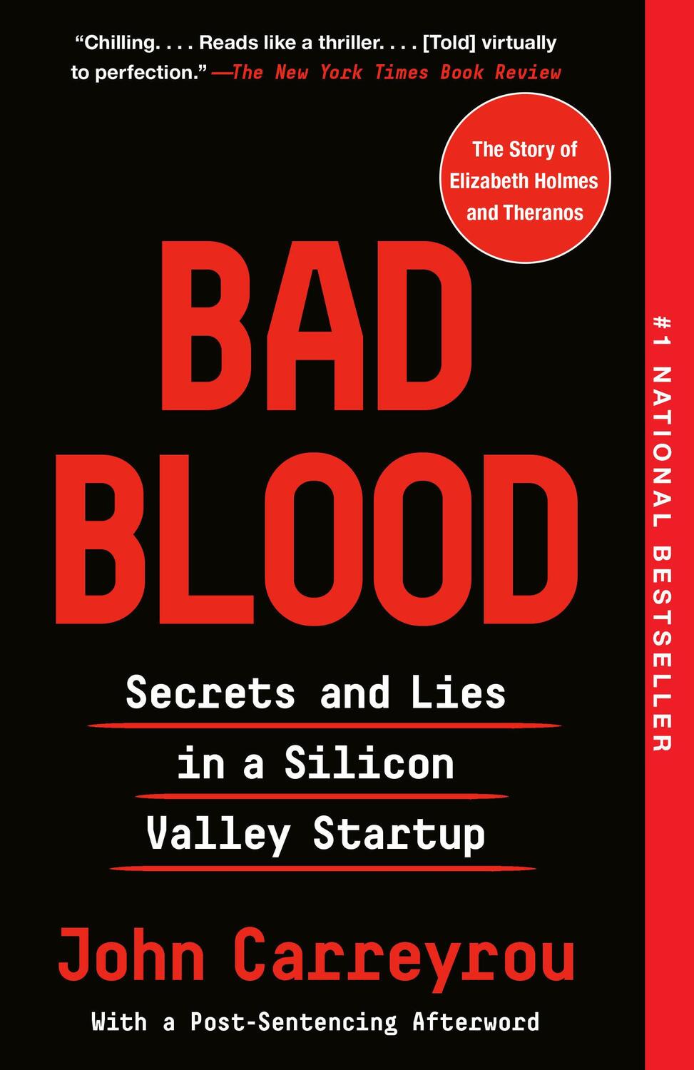 Cover: 9780525431992 | Bad Blood | Secrets and Lies in a Silicon Valley Startup | Carreyrou