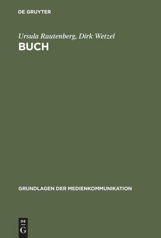 Cover: 9783484371118 | Buch | Dirk Wetzel (u. a.) | Buch | ISSN | HC runder Rücken kaschiert