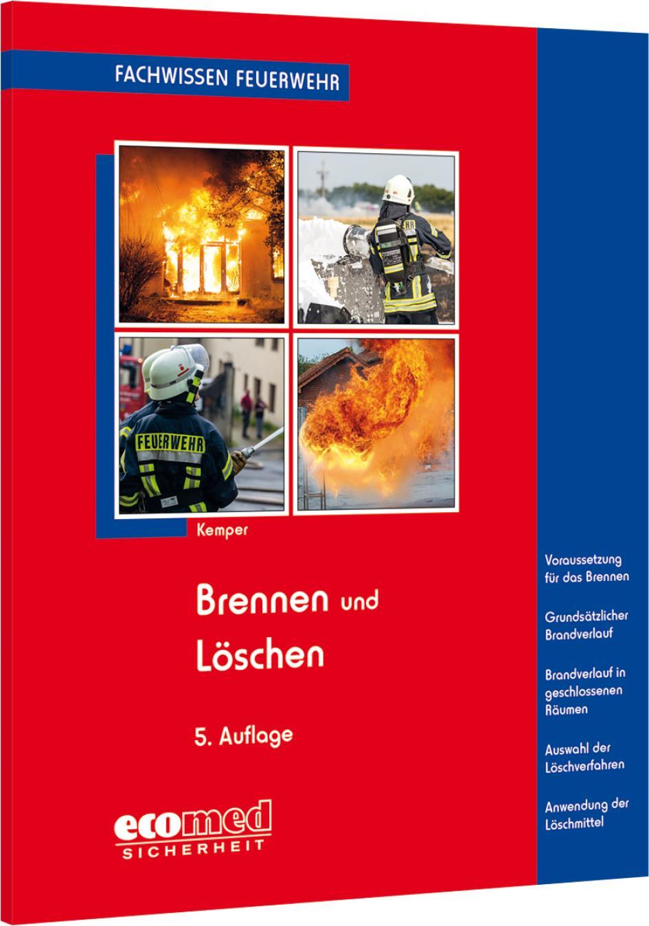 Cover: 9783609692258 | Brennen und Löschen | Hans Kemper | Taschenbuch | ecomed Sicherheit