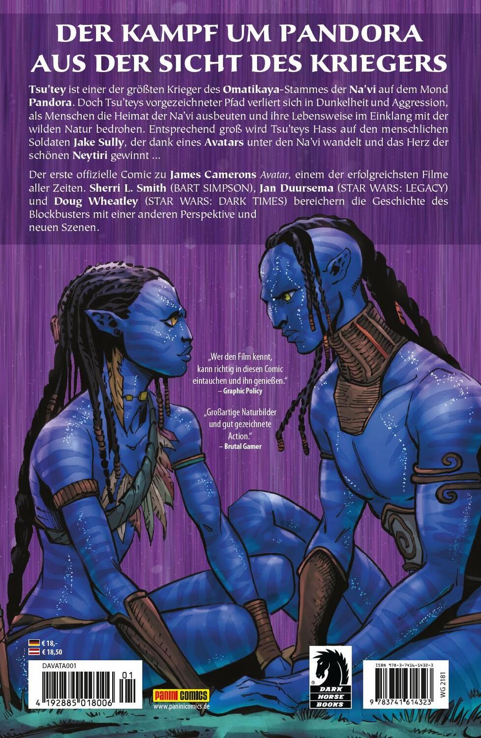 Rückseite: 9783741614323 | Avatar: Tsu'teys Pfad | Sherri L. Smith (u. a.) | Taschenbuch | 144 S.