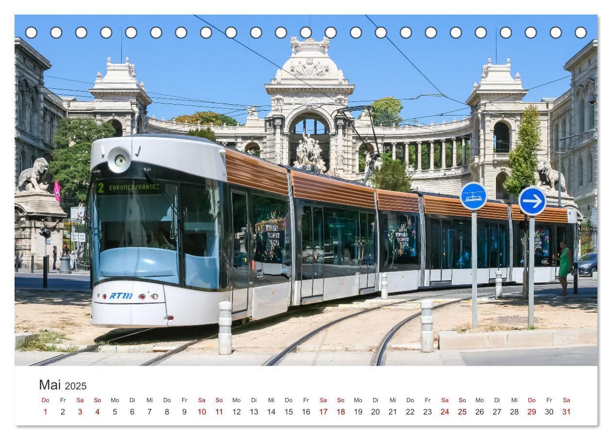 Bild: 9783435043972 | Trams und Straßenbahnen (Tischkalender 2025 DIN A5 quer), CALVENDO...