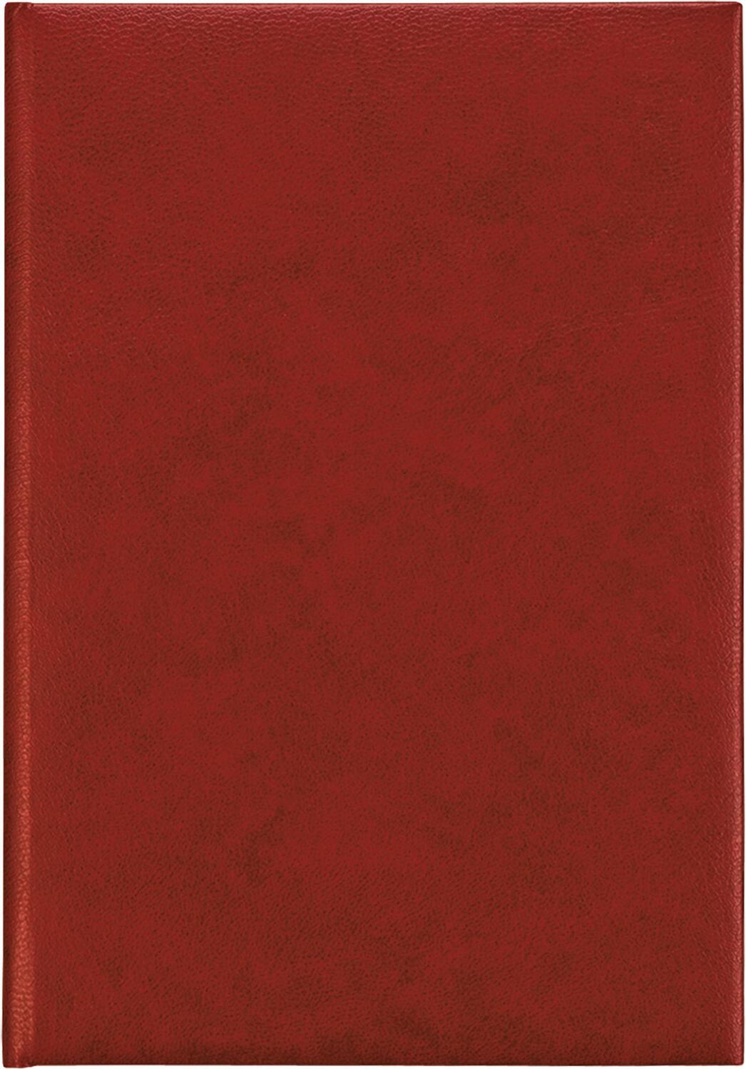 Cover: 4006928025169 | Buchkalender rot 2025 - Bürokalender 14,5x21 cm - 7 Tage auf 6...