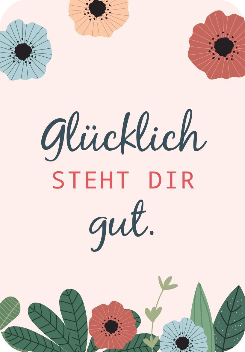 Bild: 9783845836171 | Glücksmantras für dich | 50 Impulse für den Alltag | Taschenbuch