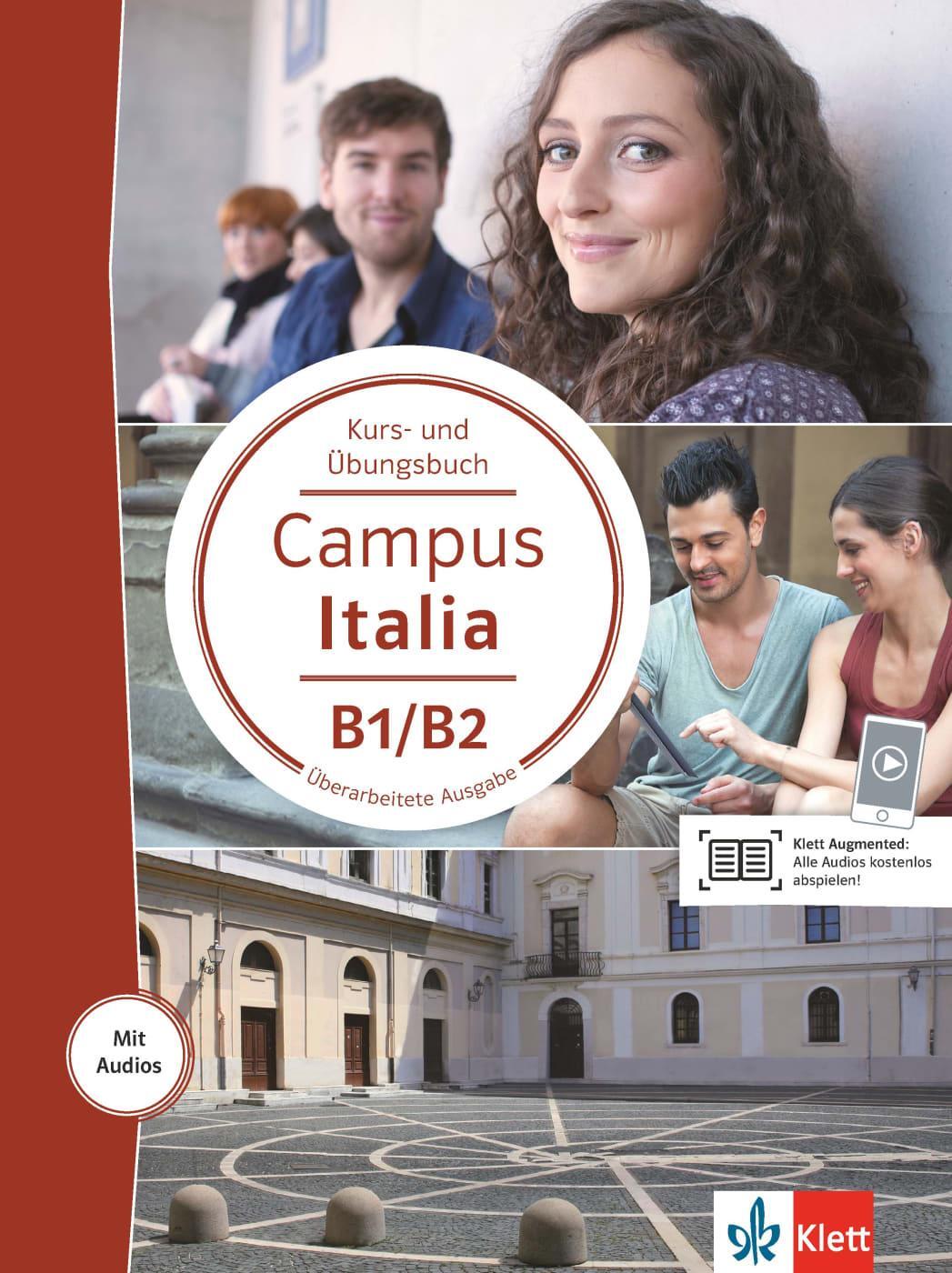 Cover: 9783125256293 | Campus Italia B1/B2. Kurs- und Übungsbuch mit Audios für...