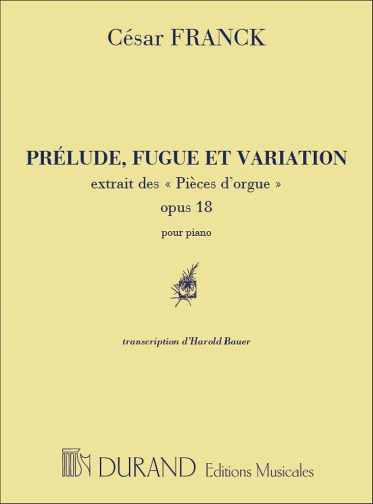 Cover: 9790044036684 | Prelude-Fugue & Variation Op.18 | transcription D'Harold Bauer