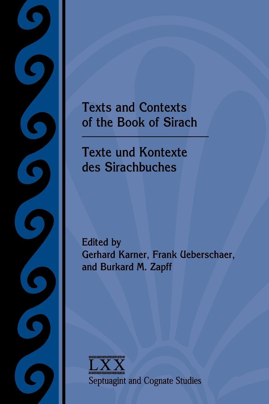 Cover: 9781628371826 | Texts and Contexts of the Book of Sirach / Texte und Kontexte des...
