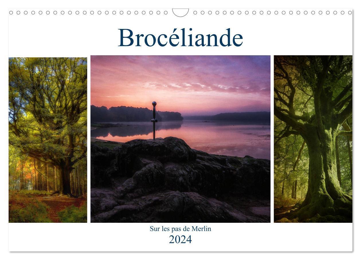 Cover: 9781325890194 | BROCELIANDE, sur les pas de Merlin (Calendrier mural 2024 DIN A3...