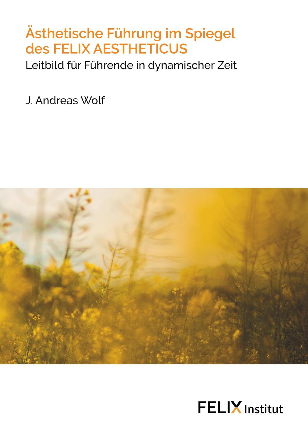 Cover: 9783734764592 | Ästhetische Führung im Spiegel des FELIX AESTHETICUS | J. Andreas Wolf