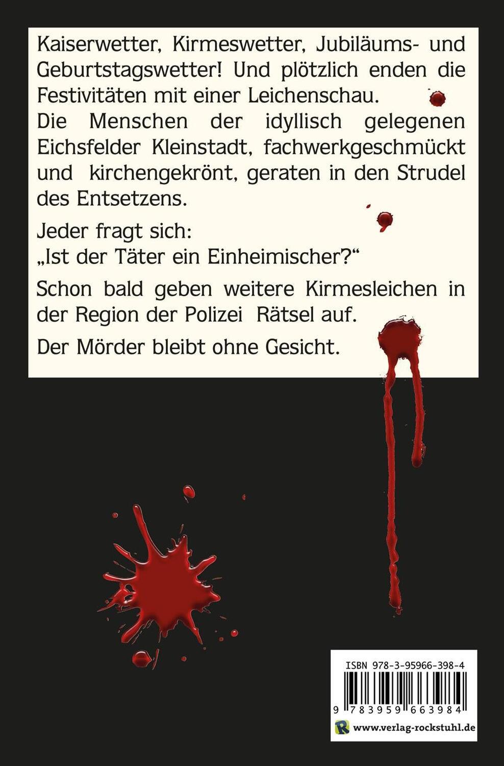 Bild: 9783959663984 | Kirmesleichen - Ein Eichsfeldkrimi | Irmhild Ehrenberg | Taschenbuch