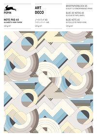 Cover: 9789460093333 | Art Deco | Writing Paper &amp; Note Pad A5, Dt/engl/frz | Pepin van Roojen
