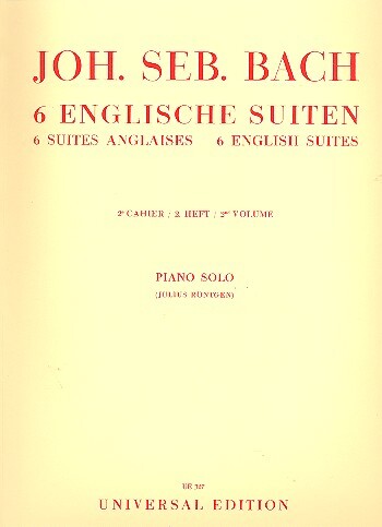 Cover: 9790008000232 | Englische Suiten 2 | Johann Sebastian Bach | Buch | Universal Edition