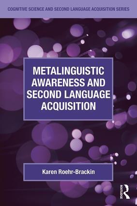 Cover: 9781138958876 | Metalinguistic Awareness and Second Language Acquisition | Taschenbuch