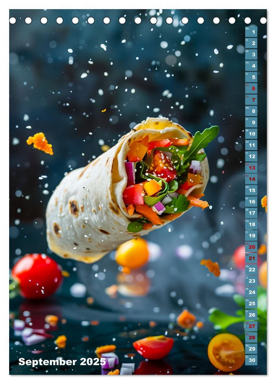 Bild: 9783383825392 | Leckeres Fast Food (Tischkalender 2025 DIN A5 hoch), CALVENDO...