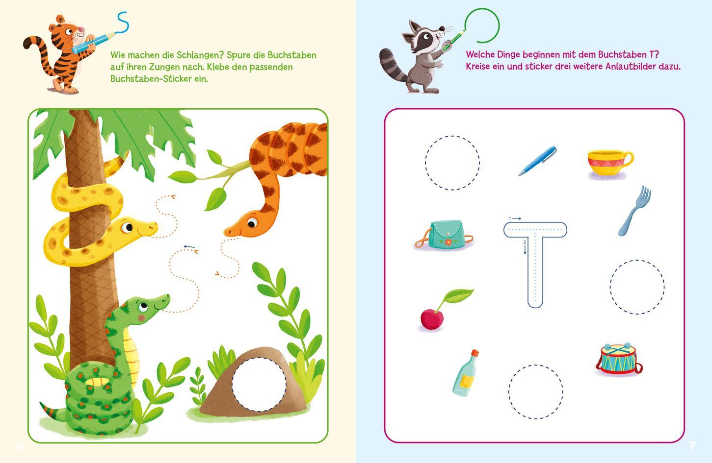 Bild: 9783788645434 | Sticker-Rätsel für Kindergarten-Kids. Erste Buchstaben | Broschüre