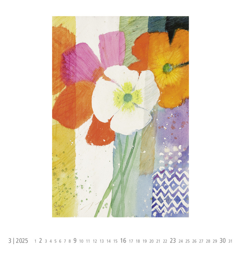 Bild: 4251693904199 | Wandkalender 2025: Blumen | Andreas Felger | Kalender | 12 S. | 2025