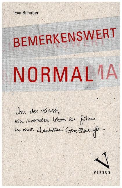 Cover: 9783039091850 | Bemerkenswert normal | Eva Bilhuber | Taschenbuch | 157 S. | Deutsch