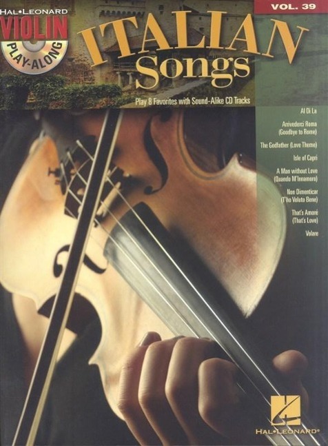 Cover: 9781480324459 | Italian Songs | Violin Play-Along Volume 39 | Hal Leonard Corp | Buch