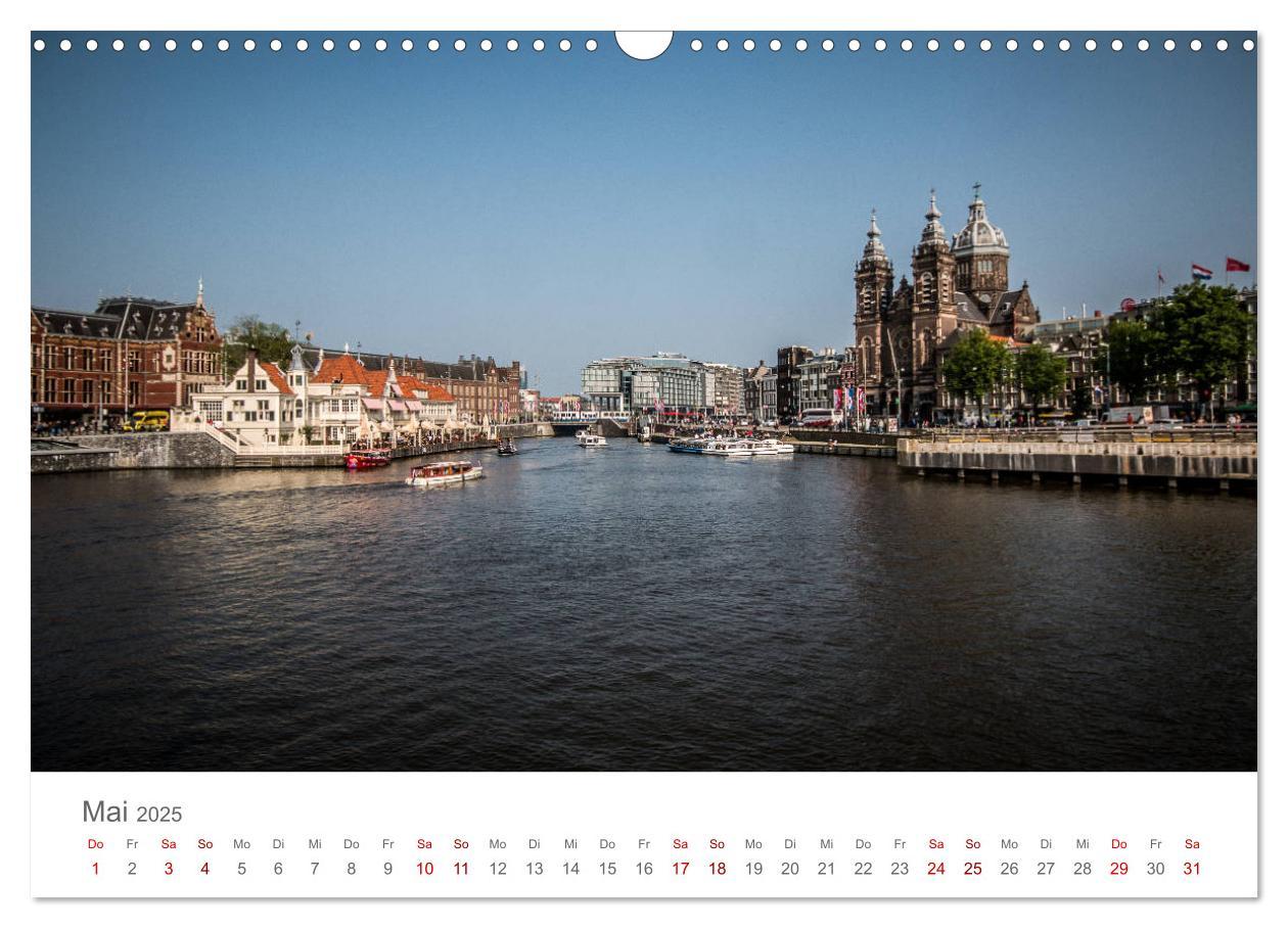 Bild: 9783435437528 | Amsterdam - Wasserstraßen und Grachten (Wandkalender 2025 DIN A3...