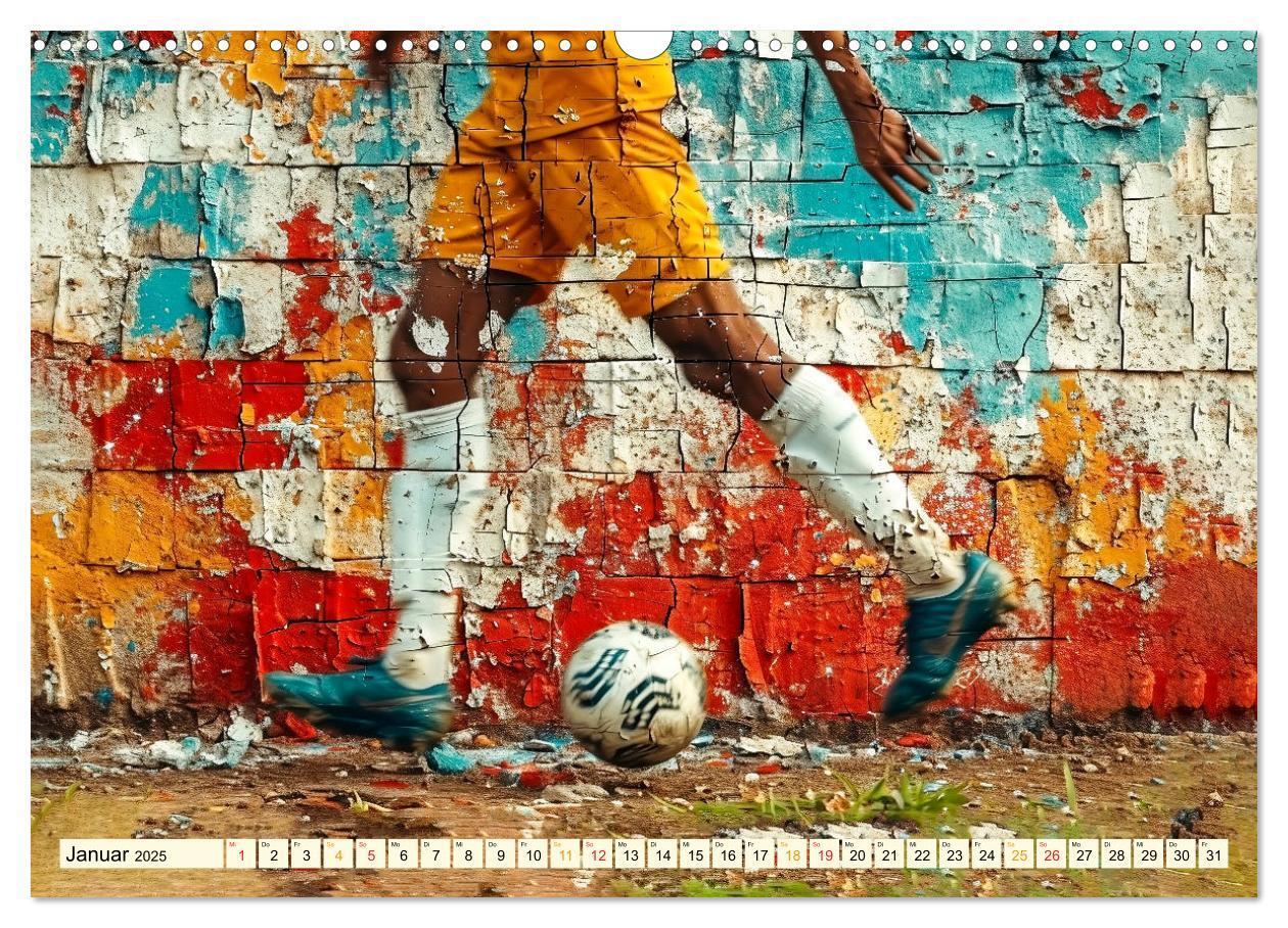 Bild: 9783383801228 | Fußball Graffiti - sportliche Kunst (Wandkalender 2025 DIN A3...