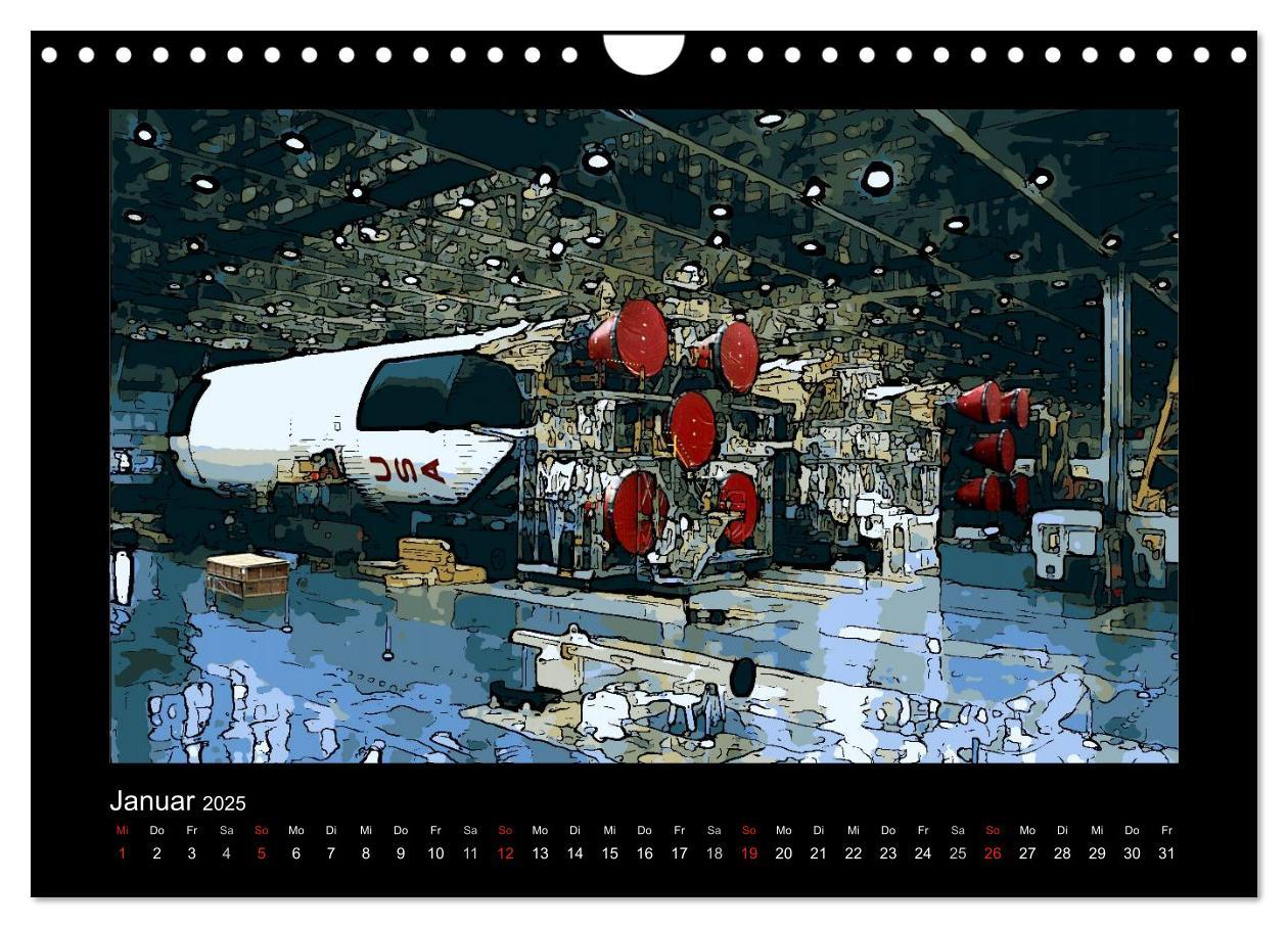 Bild: 9783435709809 | Landing On The Moon Like A Cartoon (Wandkalender 2025 DIN A4 quer),...