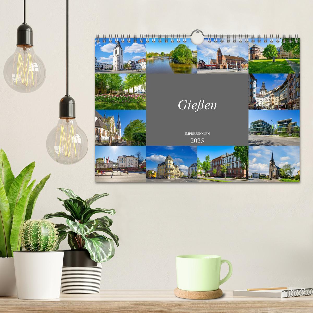 Bild: 9783435060948 | Gießen Impressionen (Wandkalender 2025 DIN A4 quer), CALVENDO...