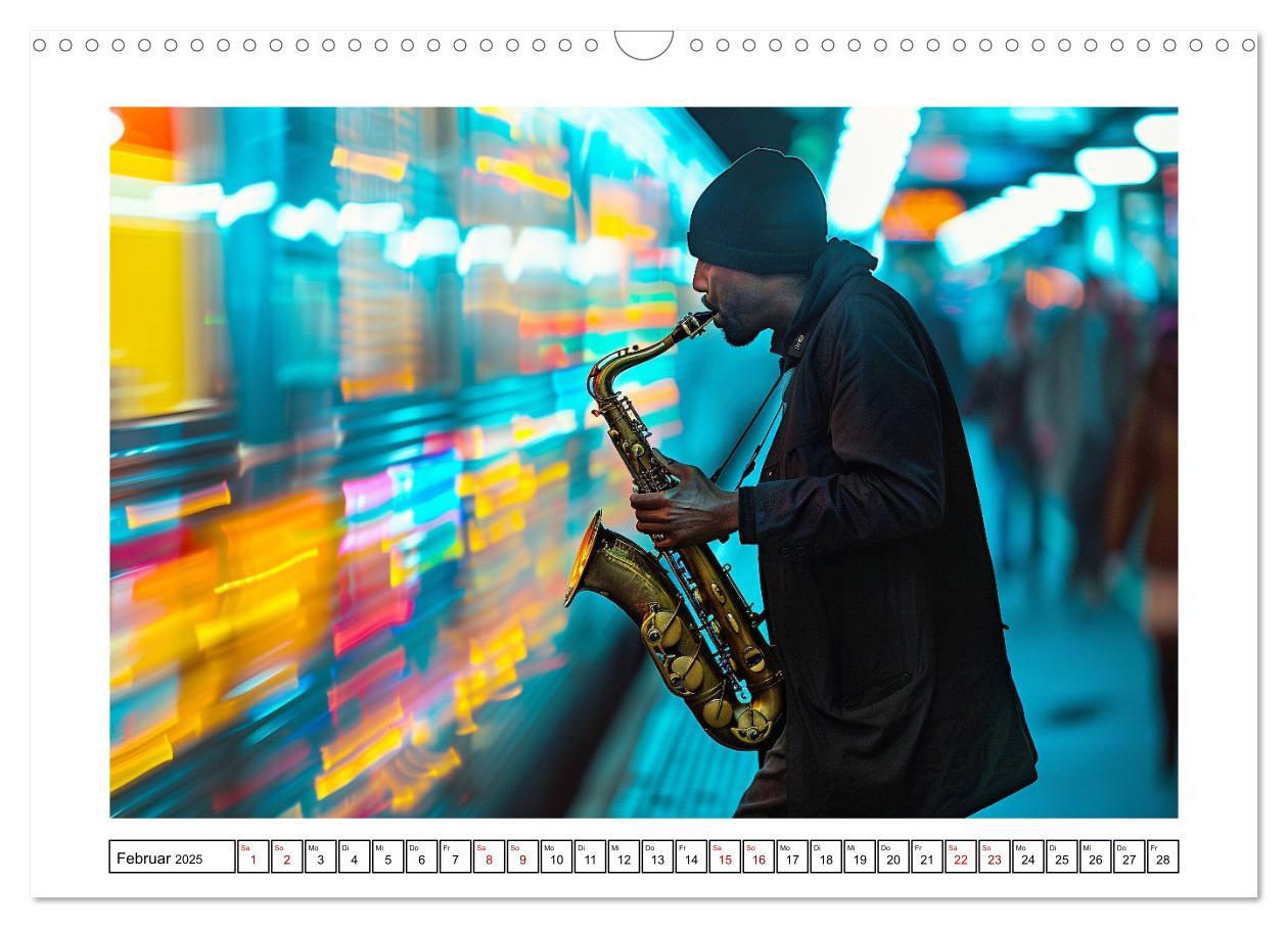 Bild: 9783383831492 | Jazz Geschichten um Mitternacht (Wandkalender 2025 DIN A3 quer),...