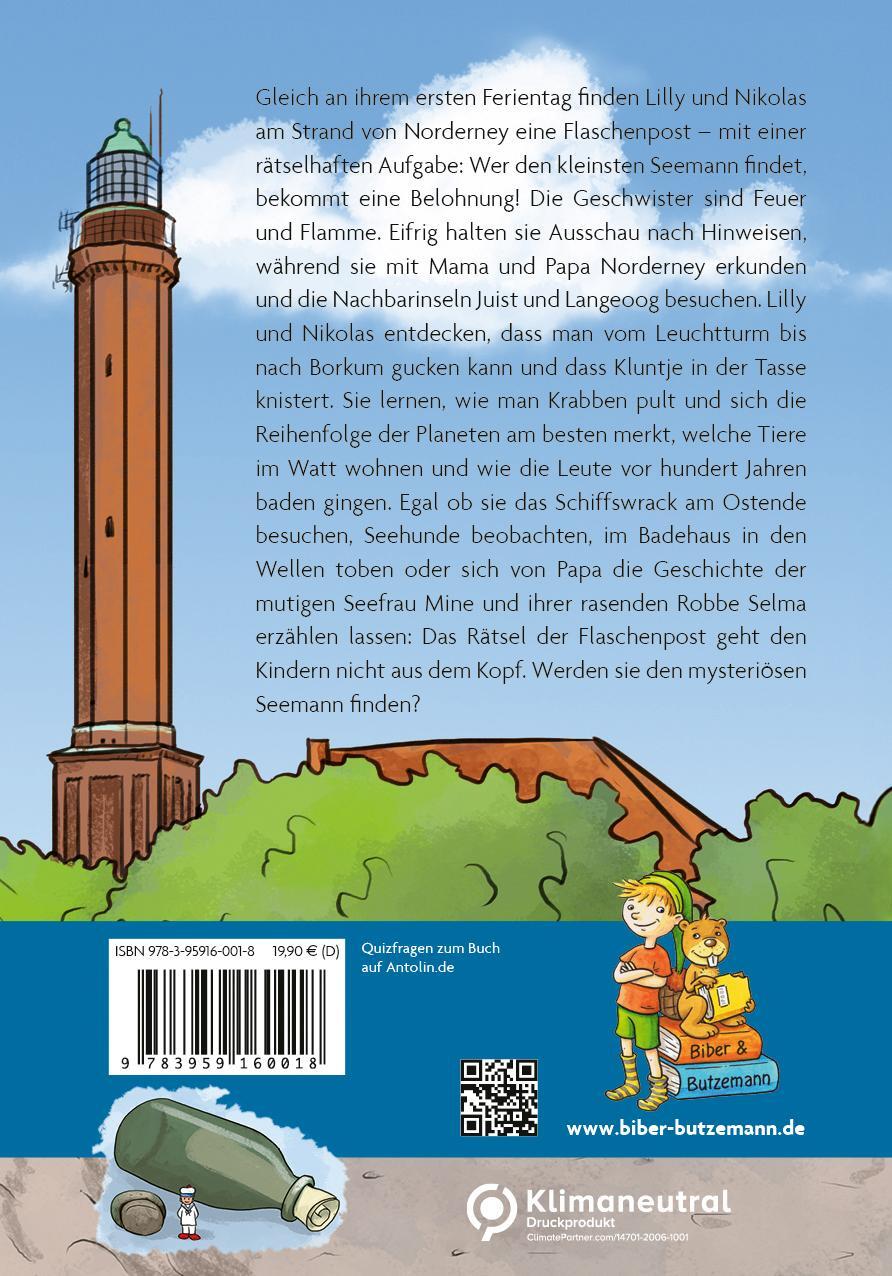 Rückseite: 9783959160018 | Abenteuer auf Norderney | Lilly, Nikolas und die Flaschenpost | Wolf