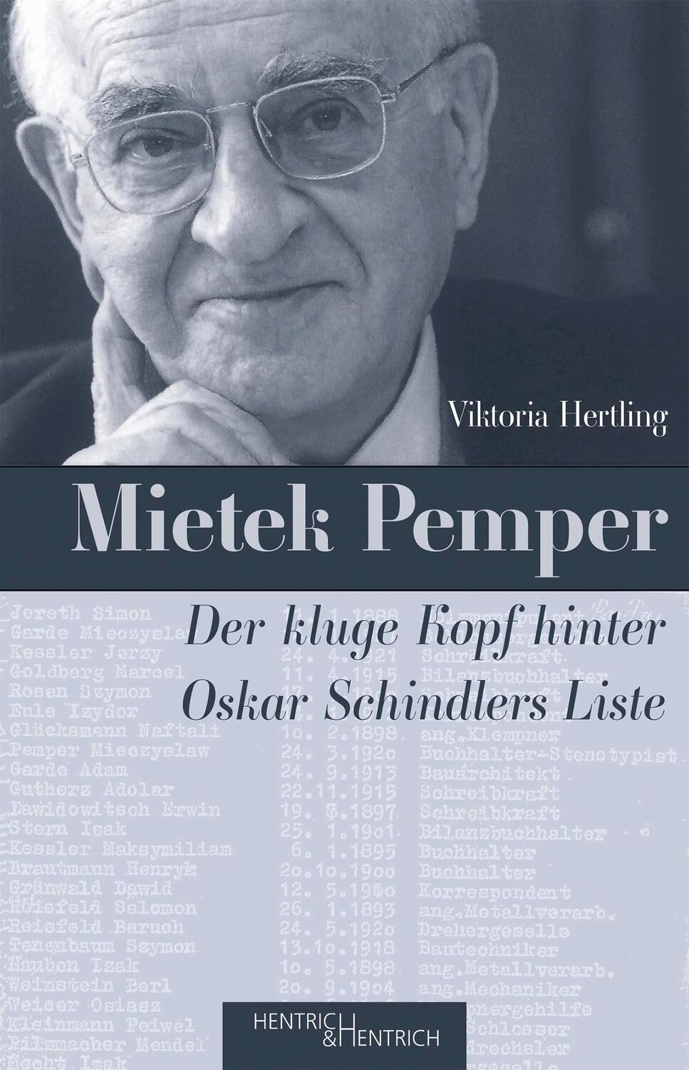 Cover: 9783955653712 | Mietek Pemper | Der kluge Kopf hinter Oskar Schindlers Liste | Buch