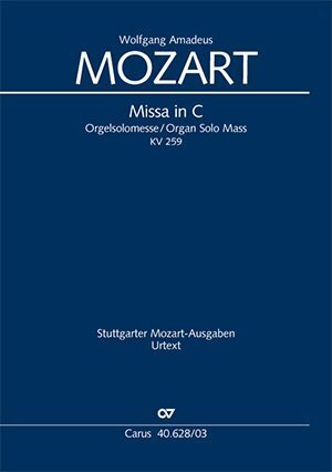 Cover: 9790007084752 | Missa in C (Klavierauszug) | Orgelsolomesse KV 259,1775-77 (?) | Buch