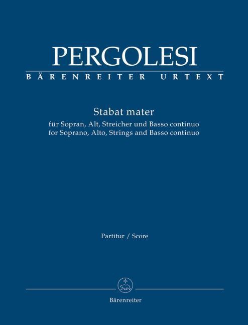 Cover: 9790006528844 | Stabat mater, Partitur | Giovanni Battista Pergolesi | Latein