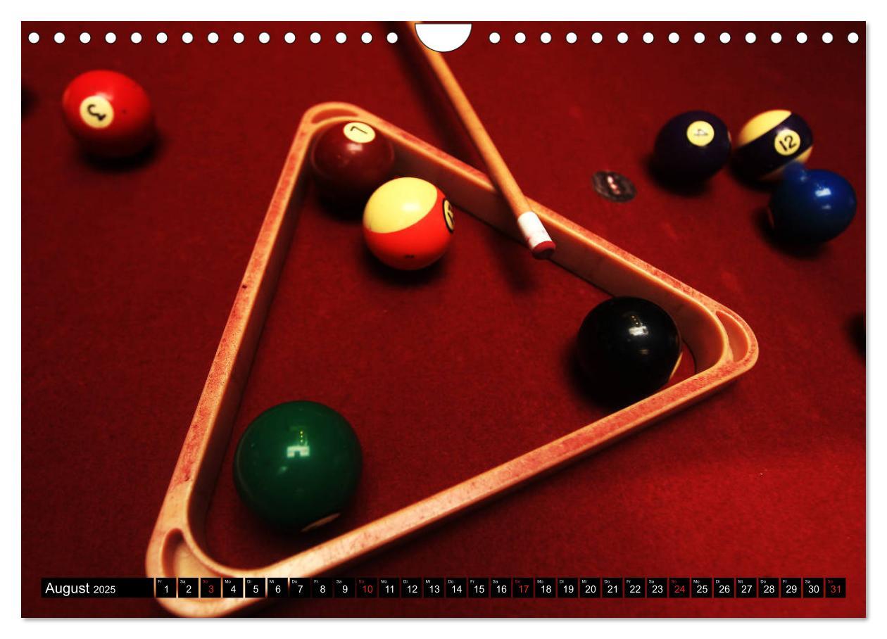 Bild: 9783435289332 | Billard. Konzentration - Sport - Spannung (Wandkalender 2025 DIN A4...