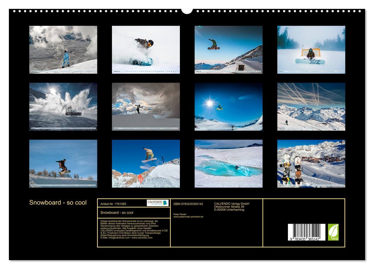 Bild: 9783435365142 | Snowboard - so cool (hochwertiger Premium Wandkalender 2025 DIN A2...