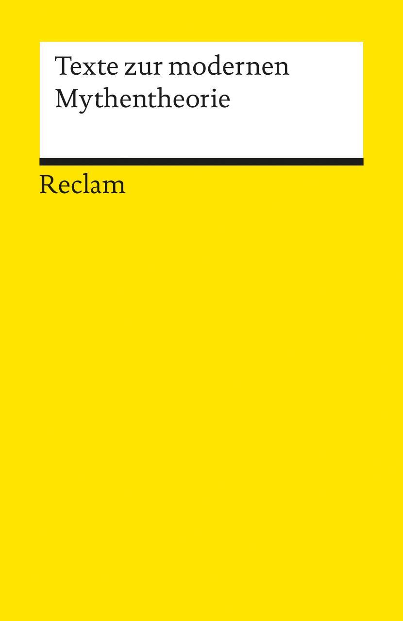 Cover: 9783150176429 | Texte zur modernen Mythentheorie | Wilfried Barner (u. a.) | Buch