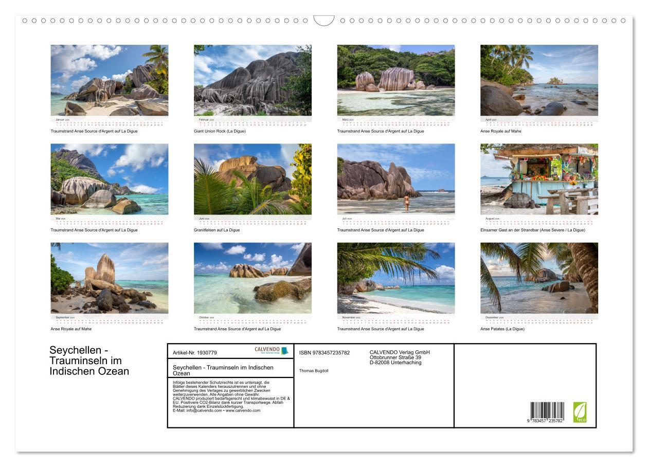 Bild: 9783457235782 | Seychellen - Trauminseln im Indischen Ozean (Wandkalender 2025 DIN...