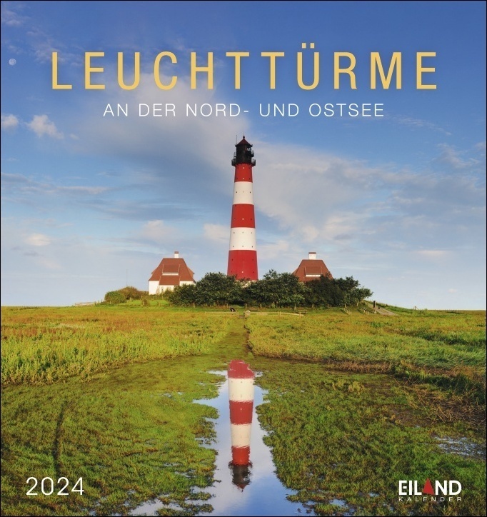 Cover: 9783964022769 | Leuchttürme Postkartenkalender 2024. Eiland-Leuchtturm-Kalender mit...