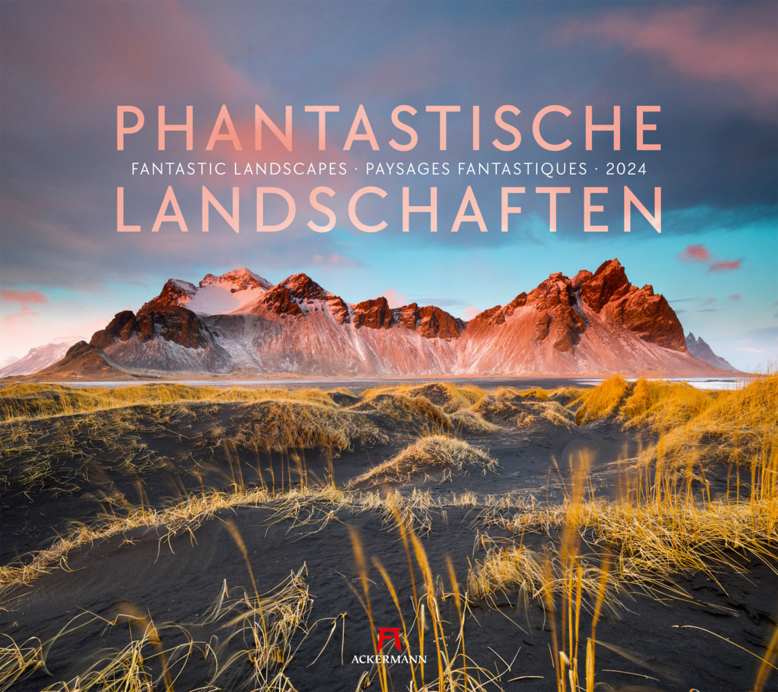 Cover: 9783838424279 | Phantastische Landschaften Kalender 2024 | Ackermann Kunstverlag
