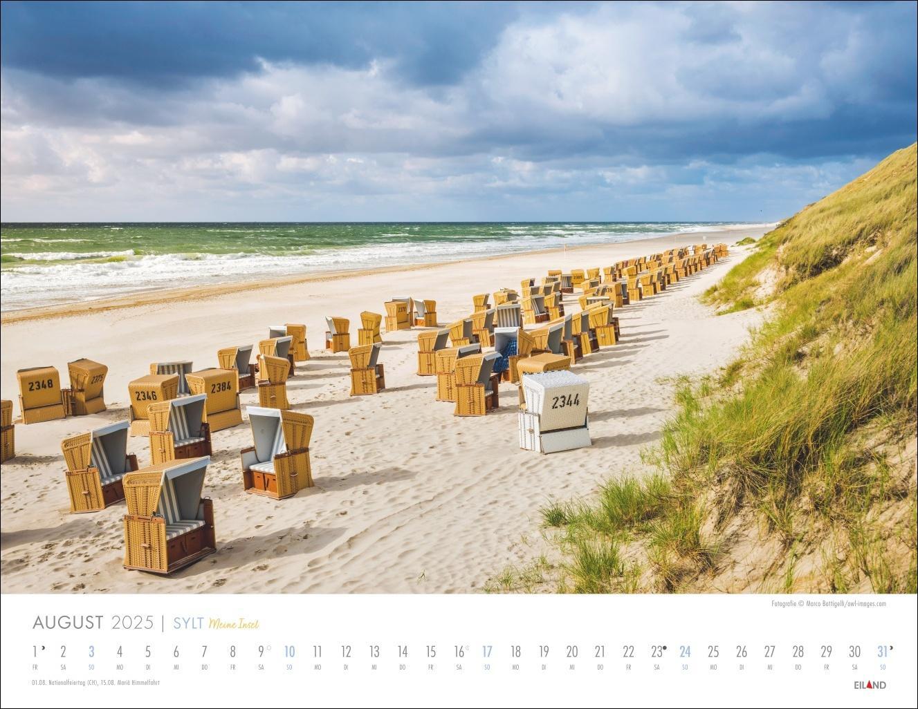 Bild: 9783964023537 | Sylt - Meine Insel Kalender 2025 | Eiland | Kalender | Spiralbindung