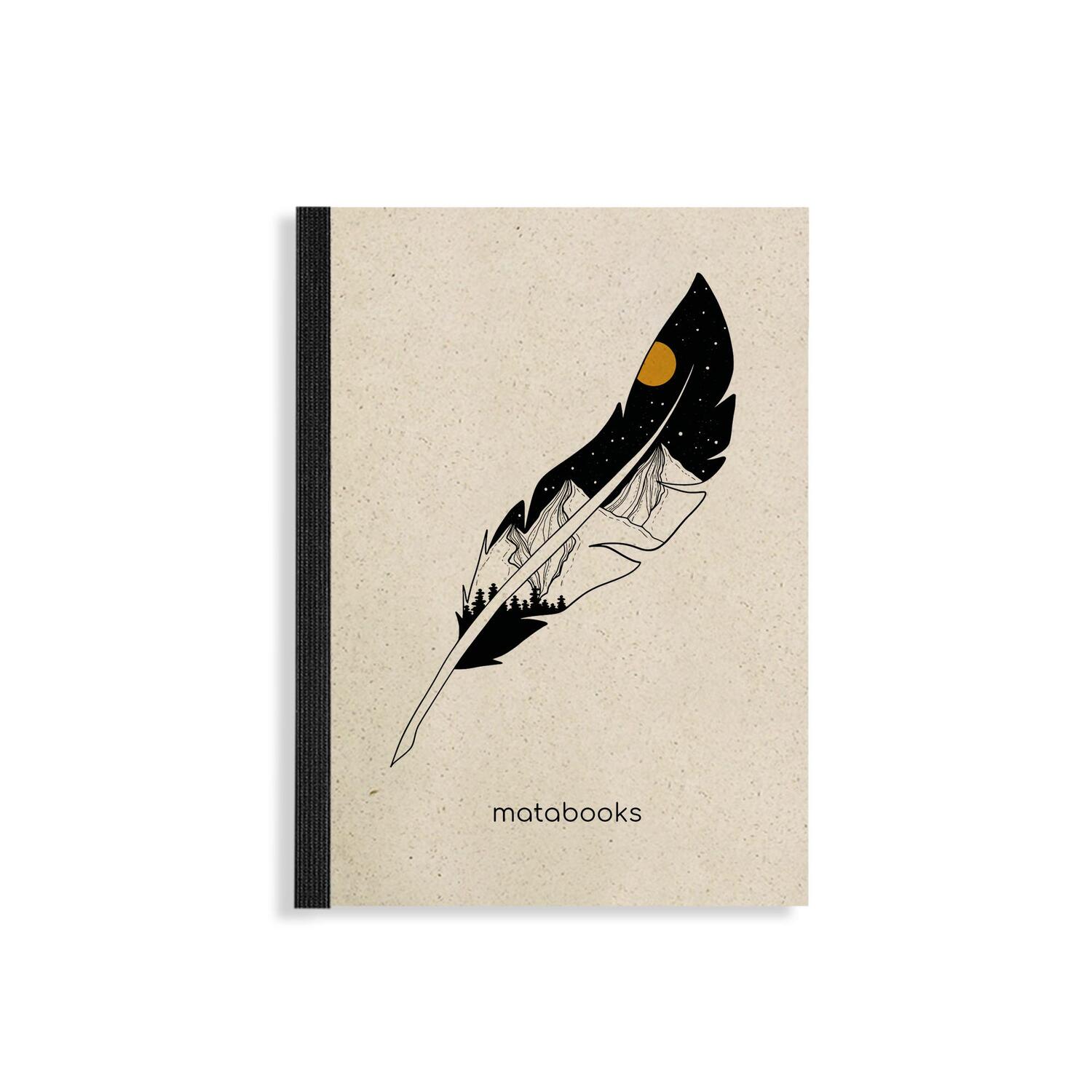 Cover: 4260626412854 | matabooks - Steifbroschur Dahara A6 "Feather" | Matabooks | Notizbuch
