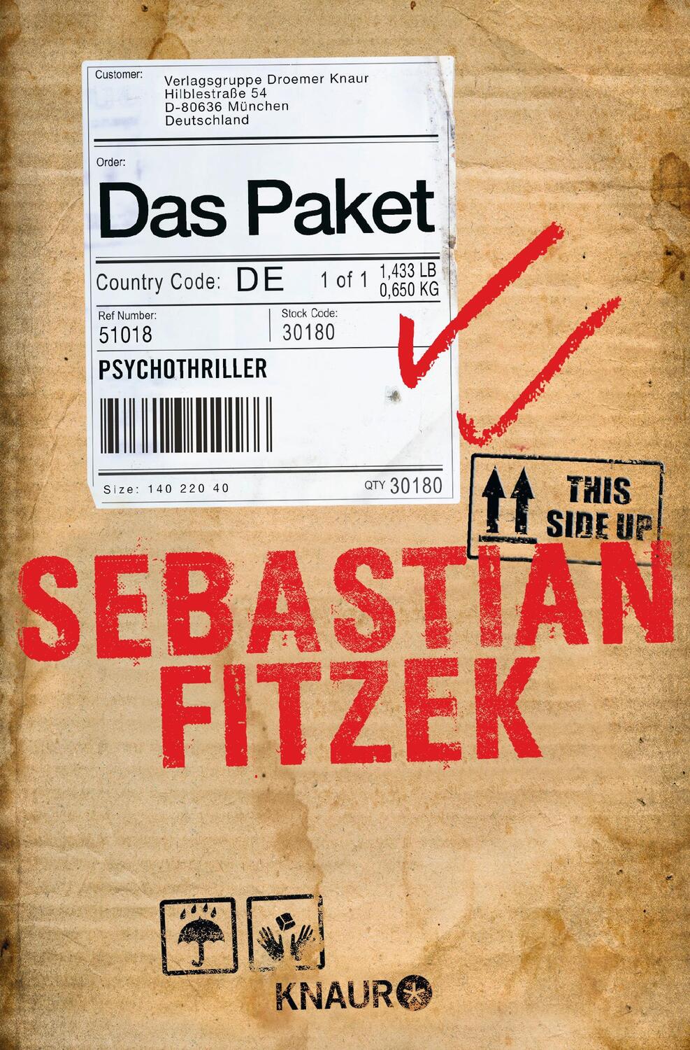 Cover: 9783426510186 | Das Paket | Sebastian Fitzek | Taschenbuch | 368 S. | Deutsch | 2018