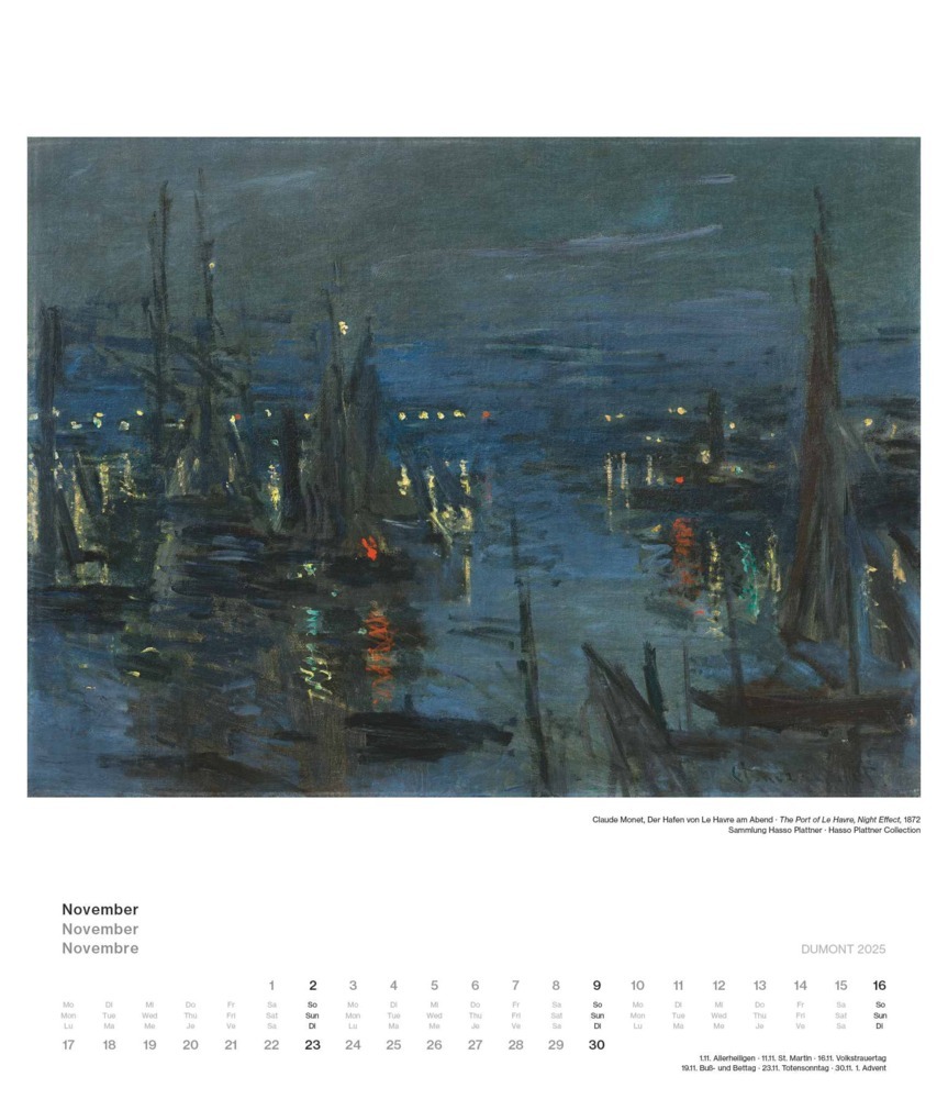 Bild: 4250809653334 | DUMONT - Impressionismus 2025 Wandkalender, 34,5x40cm,...